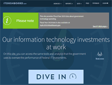 Tablet Screenshot of itdashboard.gov